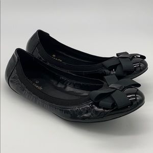 Black patent leather Kate Spade ballet flats sz 8